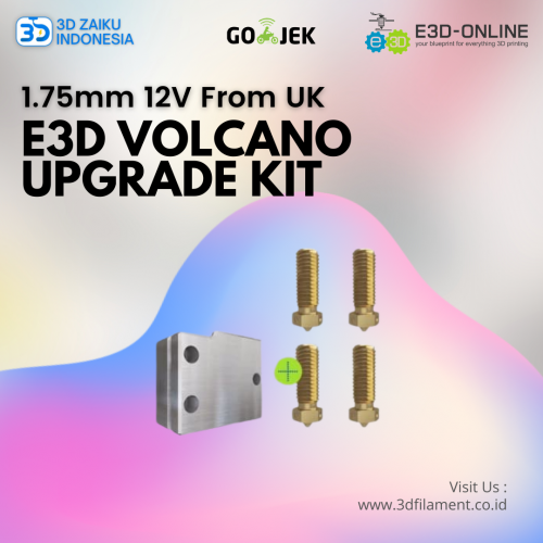 Original E3D Volcano Upgrade Kit 1.75mm 12V dari UK